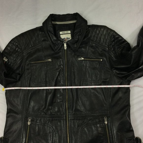 Harley Davidson Valley Motorcycle Jacket Black Leather Womens Size 1W 97166-13VW - Picture 12 of 12